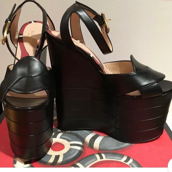 Gucci Napa CHARLOTTE HIGH☝🏼PLATFORMS - Picture 4 of 8